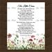 The Little Cares Poetry Watercolor Field Clover By E B Browning 8x10 Poetry Instant Wall Art Digital Download Printable DIY Vintage Verses